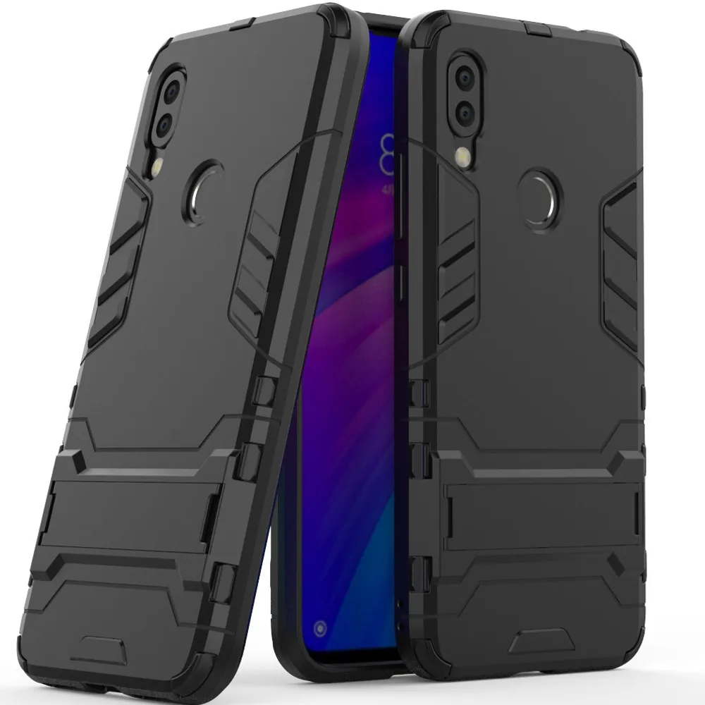 Fit Case for Xiaomi Redmi 7 Note Silicone Armor Bumper Shockproof Cover Phone Cases Luxury Xiomi Note7 |