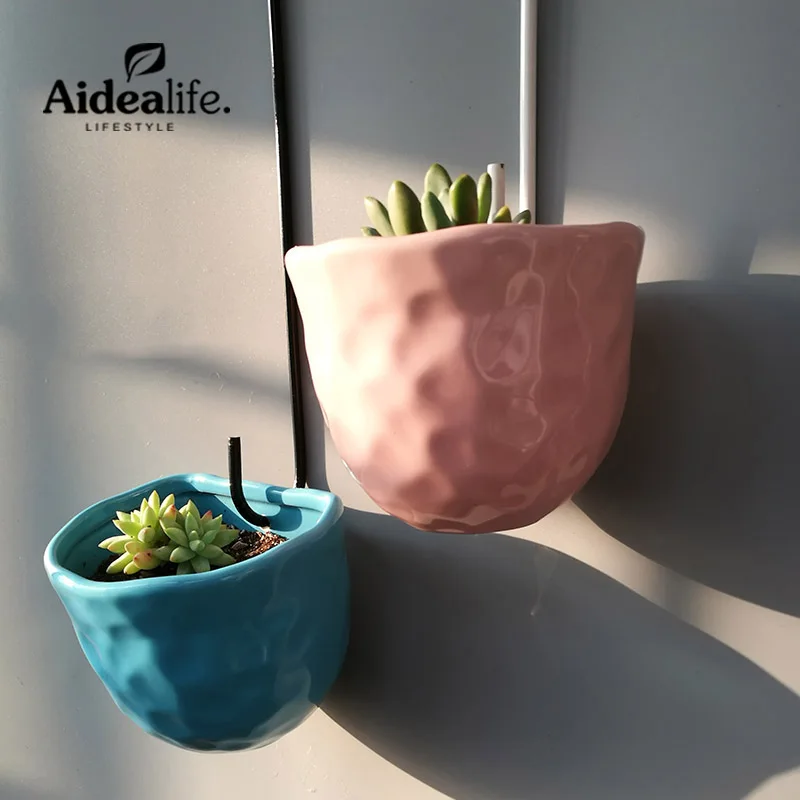 кашпо подвесное для цветов горшки керамика мини сад товары сада и дачи