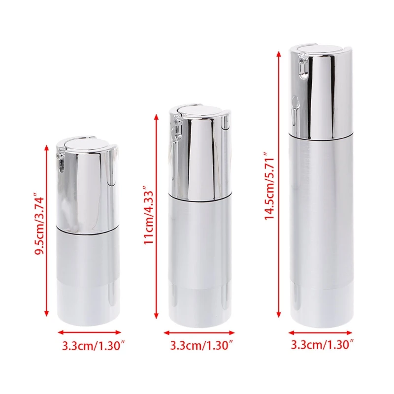 

1 Set Empty Airless Bottle Cosmetic Plastic Pump Container Travel Tool 15 30 50ml High Quality