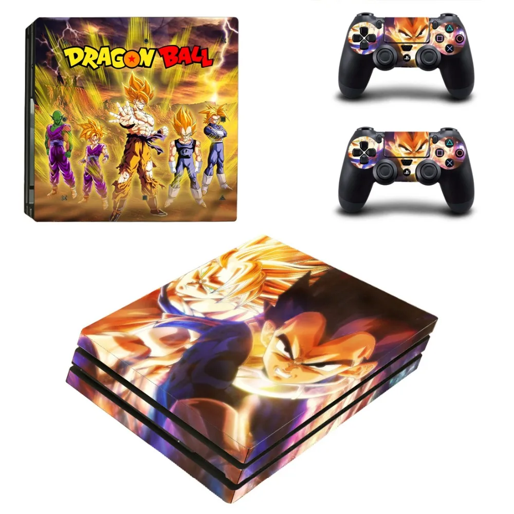 Аниме Dragon Ball Goku PS4 Pro наклейка для кожи виниловая наклейка для sony Playstation 4 консоль и 2 контроллера PS4 Pro наклейка для кожи