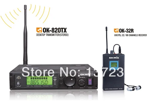 Высококачественный передатчик okmic 820TX 32R ПЕТЛИЧНЫЕ приемники Беспроводная