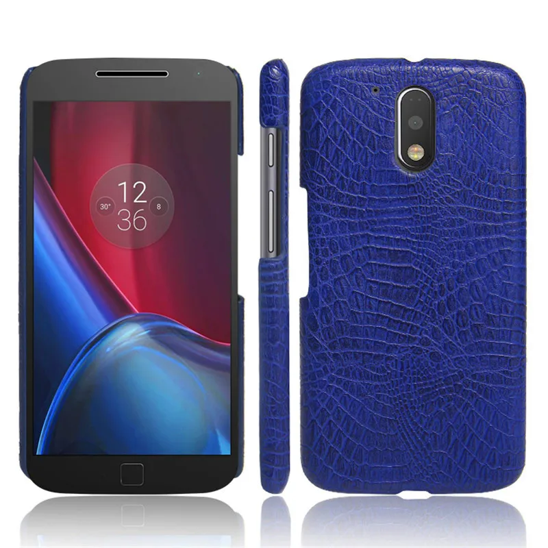 Чехол для Moto G4 T1622 XT1625 качественная задняя крышка из крокодиловой кожи Жесткий