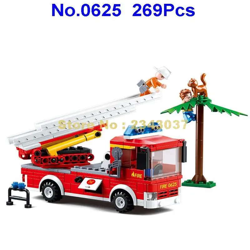0625 269 шт. Детский конструктор пожарная лестница|building blocks|block blockfire rescue |