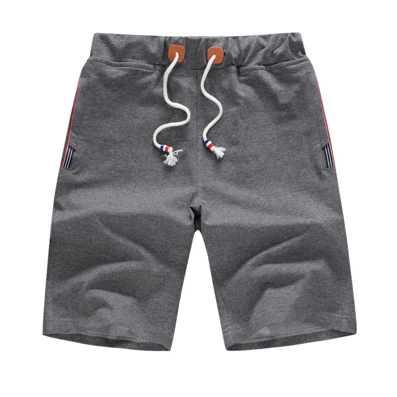 TIEPUS, однотонные мужские шорты, большие размеры L~ 6XL, 7XL, 8XL, летние мужские пляжные шорты, хлопковые повседневные мужские шорты, брендовая одежда для мужчин - Цвет: Dark gray