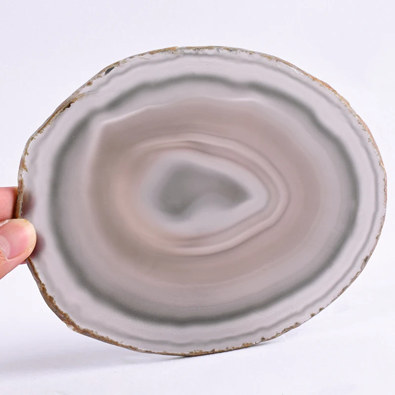 

10-30CM Super Big Natural Agate Slice Gems Crafts Stone Onyx Coaster Cup Mug Glass Hot Beverage Holder Pad Mat Decorative Plates