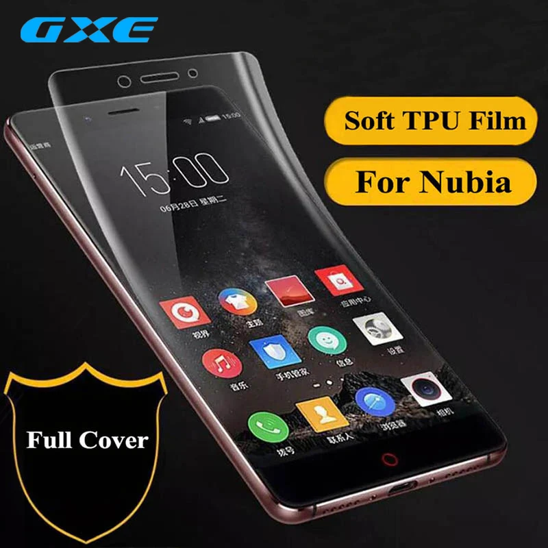 GXE ТПУ мягкая пленка 3D полное покрытие защитная для ZTE Nubia Z17 miniS Z17s Mini Z11 Max (без