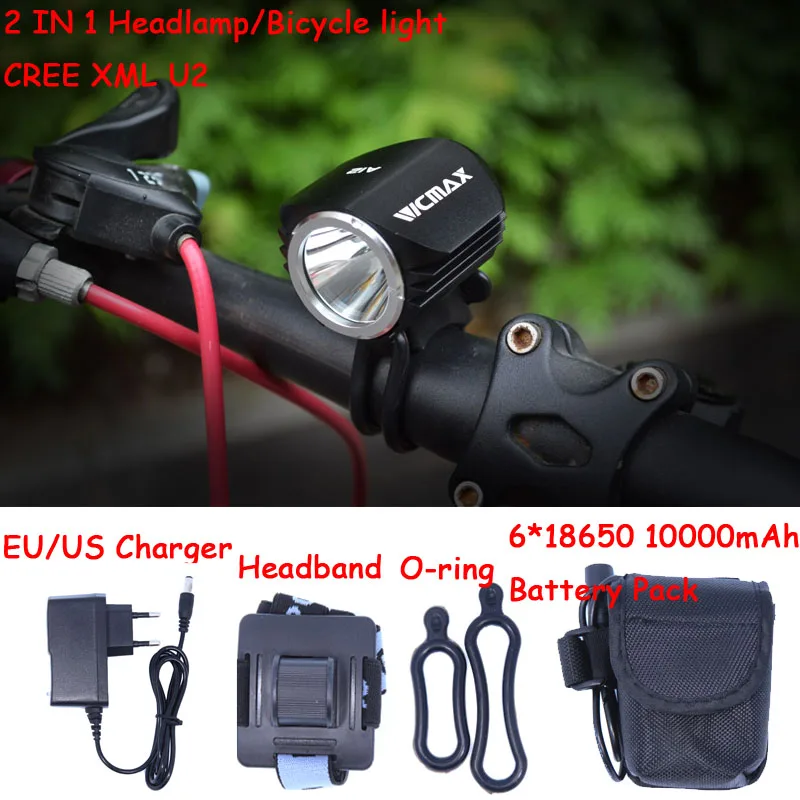 Новый велосипедный светильник XM L U2 светодиодный головной 2000 лм