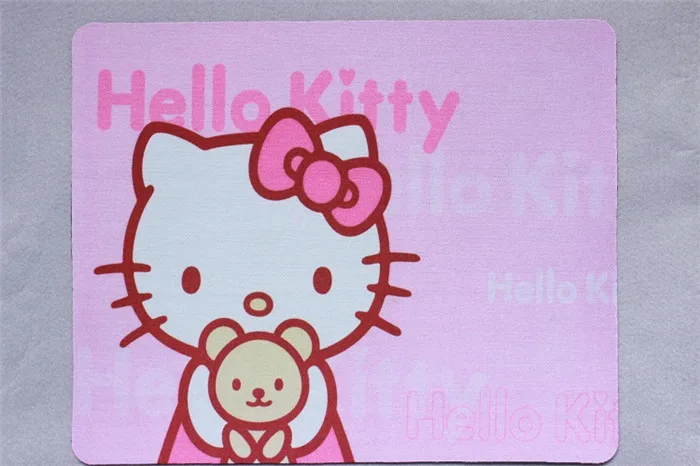 PINK Милый коврик для мыши Hello Kitty Клавиатура коврик для ноутбука компьютера коврик для мыши Kawaii Kitty коврик для мыши Tapete De Rato - Цвет: PINK