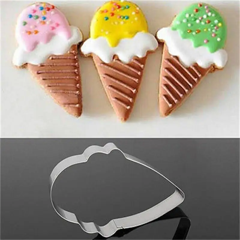 Нержавеющая сталь мороженое конус Торт Печенье Хлеб кекс плесень | Дом и сад