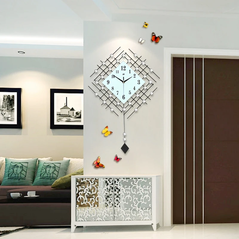 Часы настенные бесшумные из кованого железа 30 шт.|designer wall clock|wall clockwall clock design |