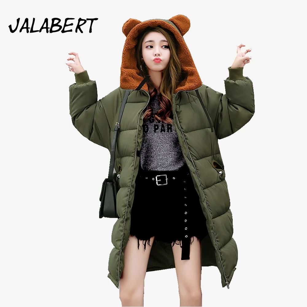 2017 Новая зимняя Женская мода тонкий овечьей шерсти Хлопчатобумажная Куртка