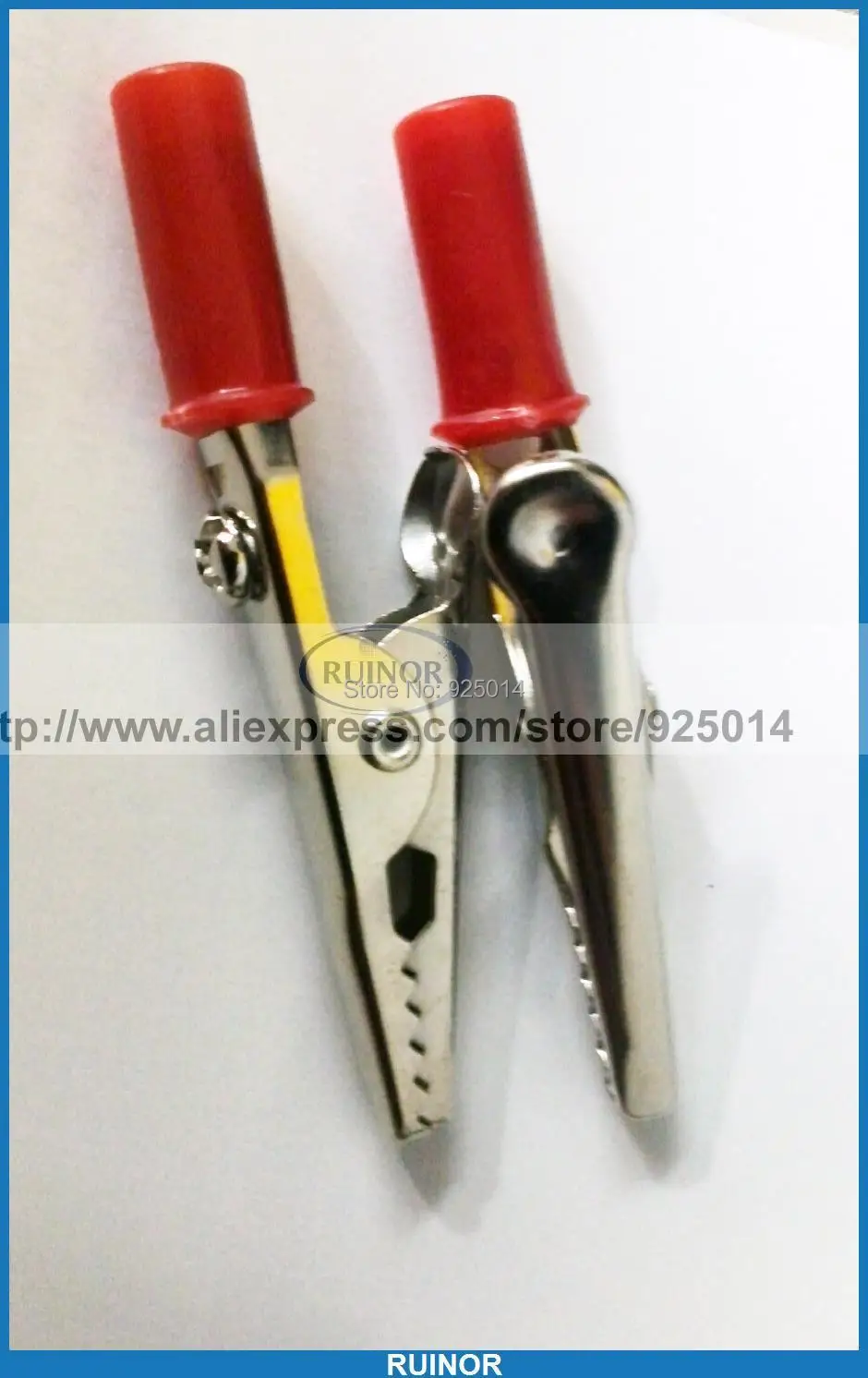 Пластиковый 55 мм тестовый крючок зажим крокодил с банановым гнездом печатная