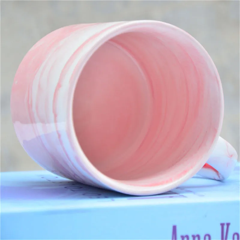 Роскошная прямоугольная коническая чашка с мраморным рисунком многоразовая