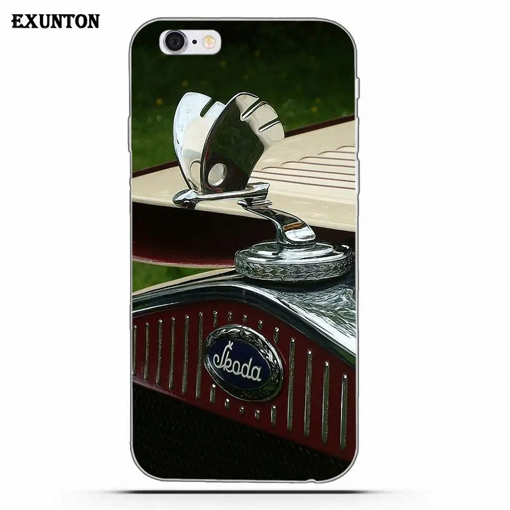 Мягкий чехол с логотипом Skoda для Apple iPhone 4 4S 5 5C SE 6 6S 7 8 Plus X для Apple iPhone 4 4S 5 5C SE 6 6S 7 8 Plus X