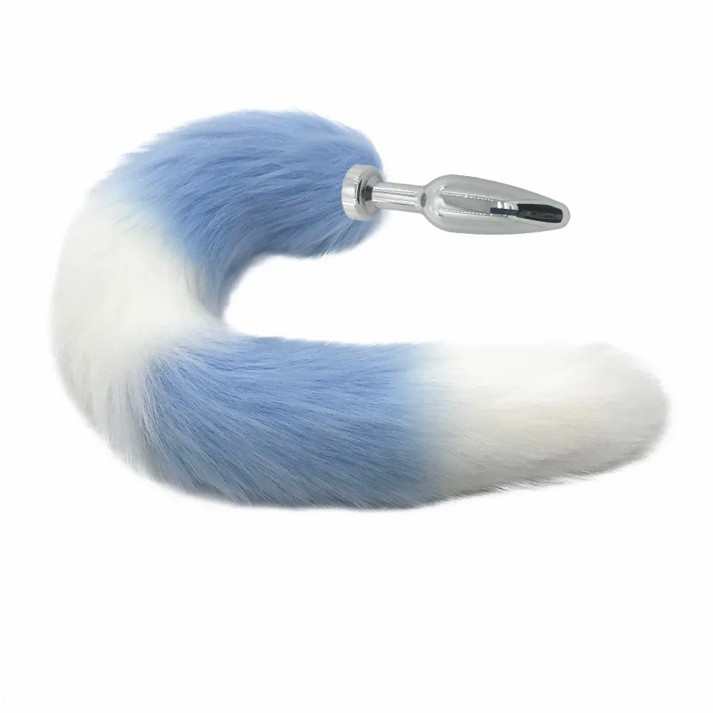 Сексуальные игрушки металлический искусственный мех лисий собачий хвост