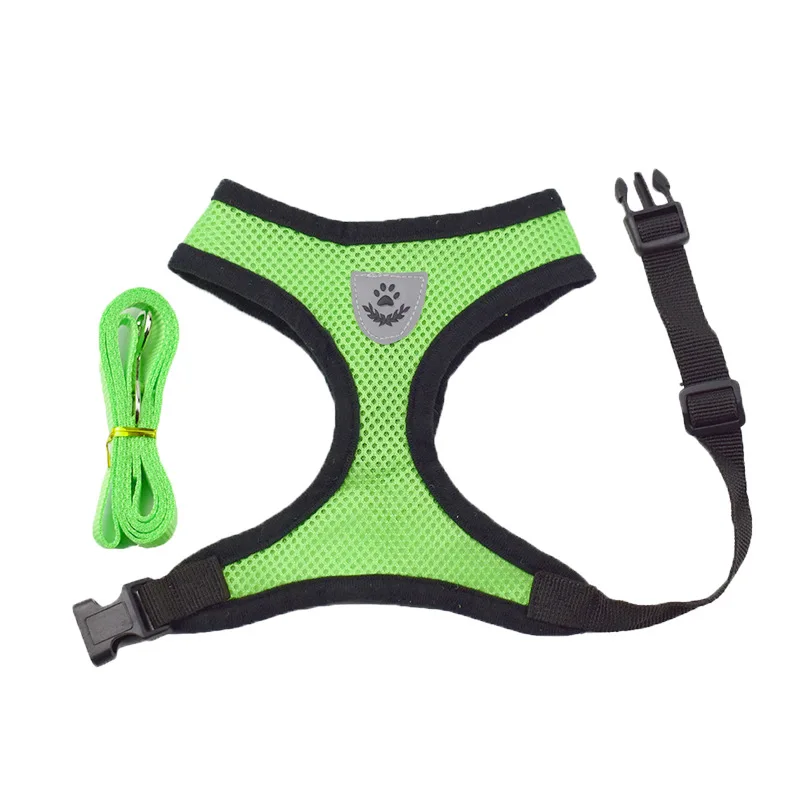Дышащий сетчатый питомец маленькая собачка шлейка и поводок набор щенка кошки