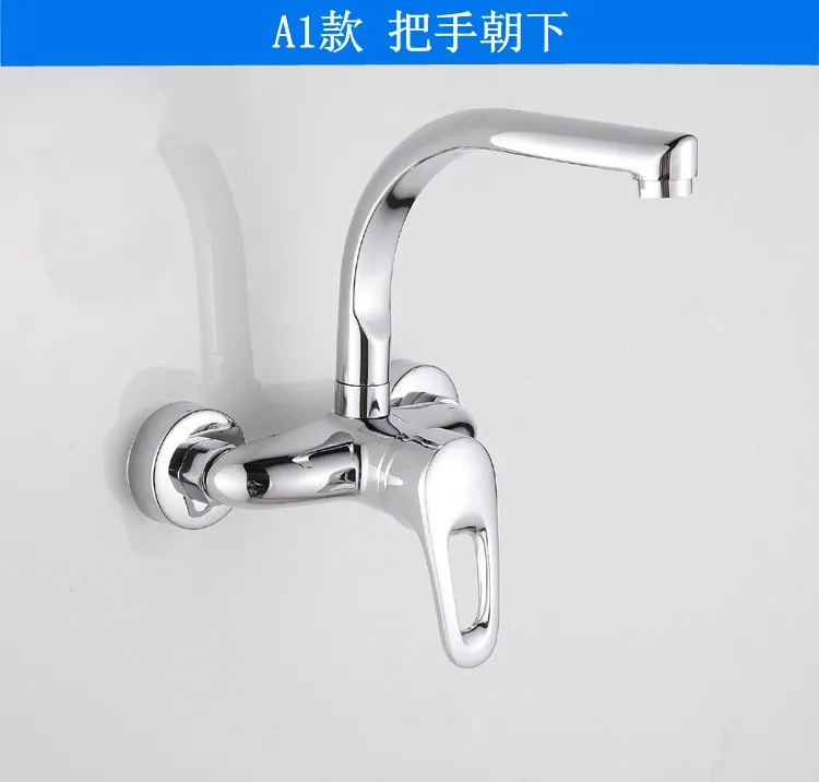 Бесплатная доставка смеситель для кухни с двумя отверстиями высокое качество