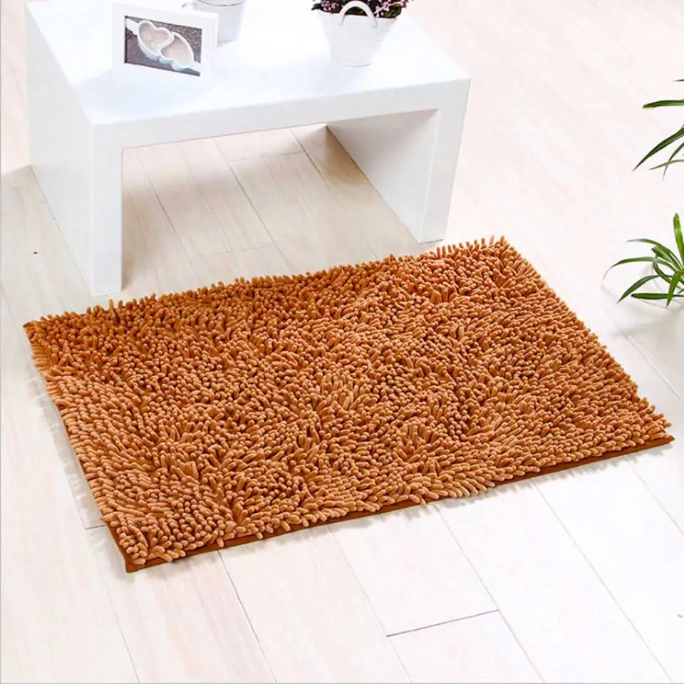 light brown Нескользящий коврик для ванной комнаты, коврик для ванной, волшебный Впитывающий Коврик для двери, ковер для кухни, нескользящий - Цвет: light brown