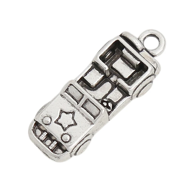 RAINXTAR Модные Винтажные шармы в форме автомобиля из сплава для изготовления ювелирных изделий 9*23 мм AAC255