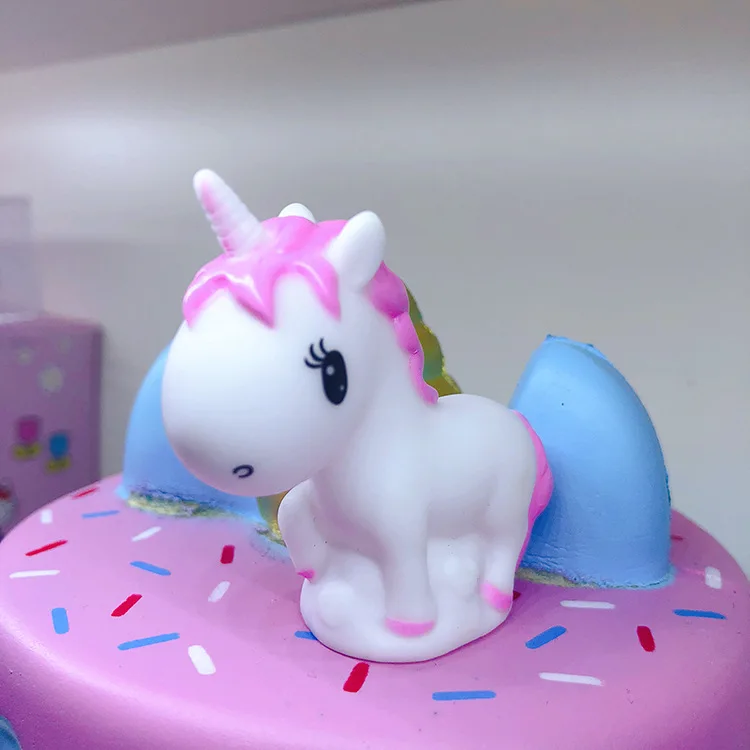1set 8pcs Birthday Cake Toppers Cupcake Topper Kids Birthday Cute Rainbow Unicorn Party Cake Decoration