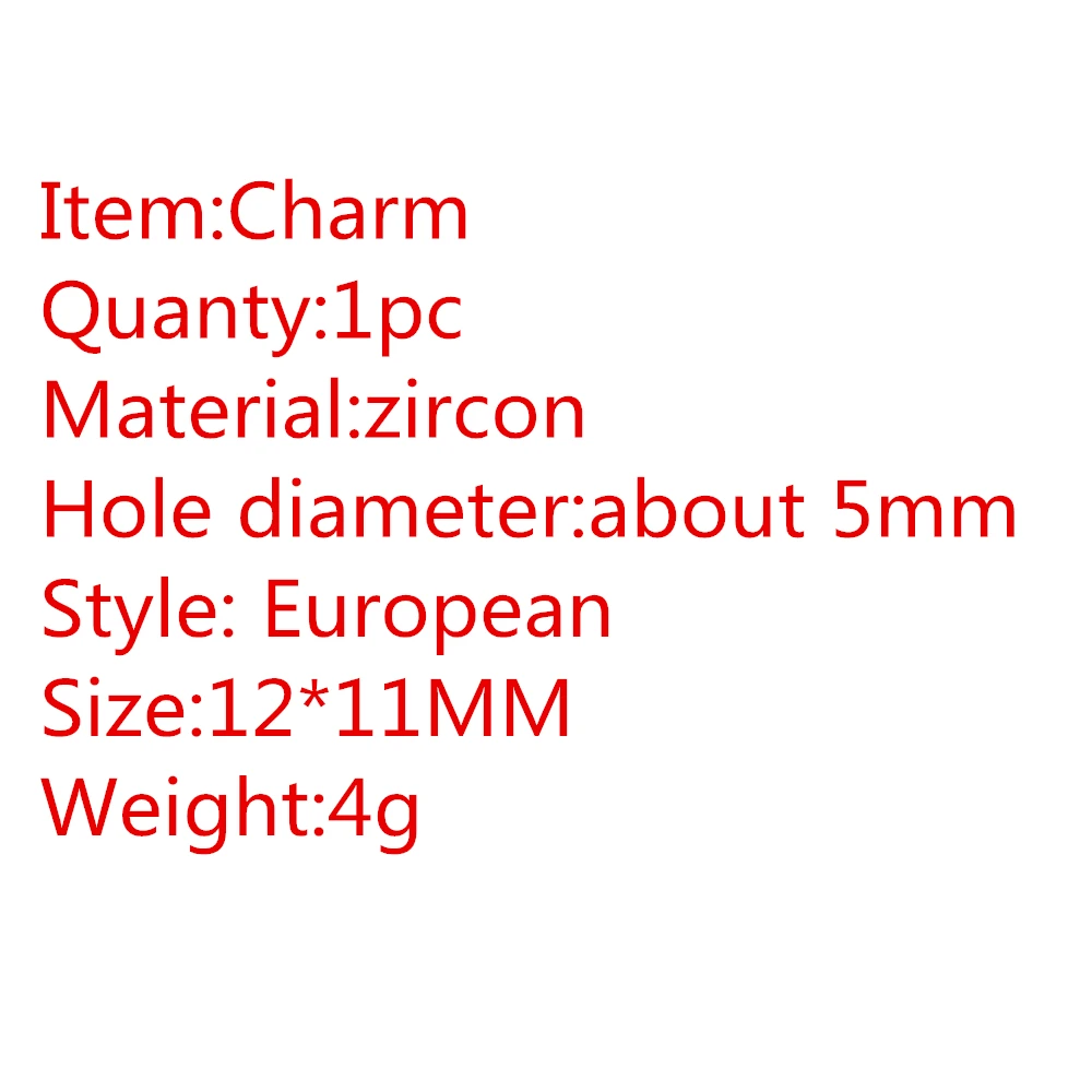 DGW SIZE 12*11MM Beads diy charms Fit pandora Charm Bracelets Original Dangle Charms fashion Jewelry making gifts | Украшения и