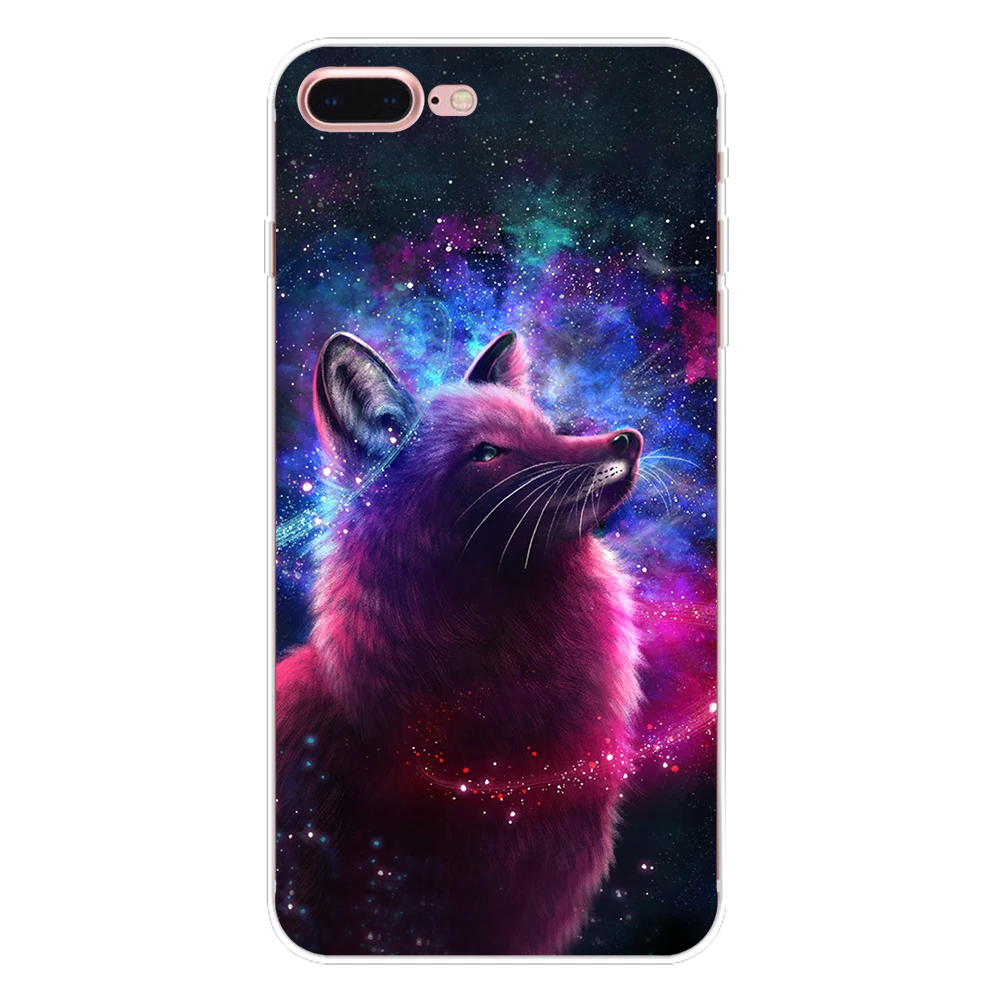 Мягкий чехол из ТПУ для iphone 7, 8, 6, 6S Plus, X, XS, Max, XR, 5, 5S, SE, чехол, силиконовый чехол, тигр, Лев, волк, лиса, рыба, чехол для телефона