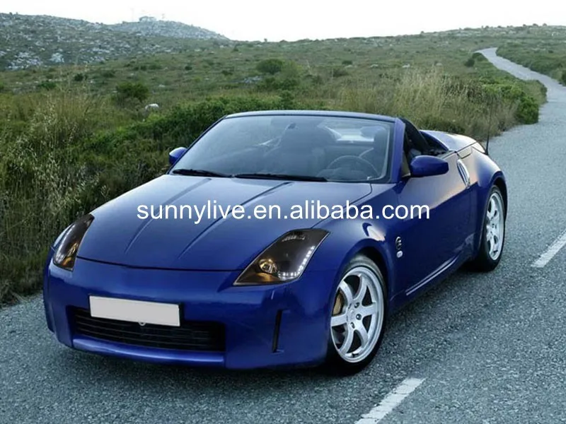 Для NISSAN 350z светодиодный светильник на голову передний светильник черный корпус 2003-2005 год SN