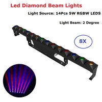 led diamond beam lights 14x5w rgbw 4 colors led bar lights dmx dj wash effect perfect for stage party wedding events lighting