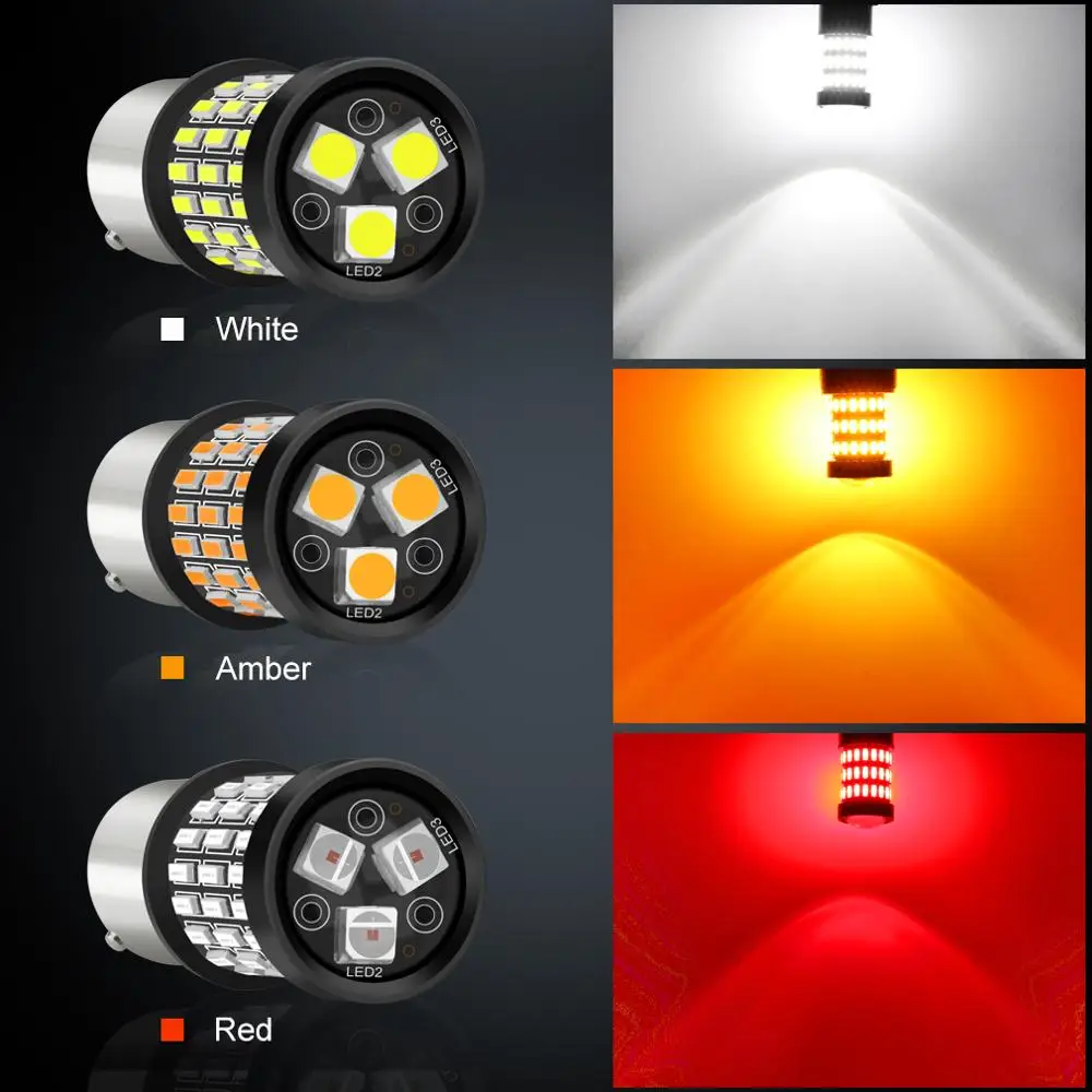 Светодиодная лампа 2 шт. 1156 P21W PY21W P21/5W BA15S BAU15S 1157 BAY15D R5W R10W|Сигнальная лампа| |