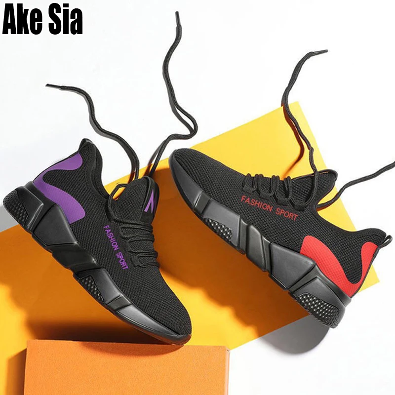 Ake Sia/дышащая женская обувь из сетчатого материала на платформе Zapatillas
