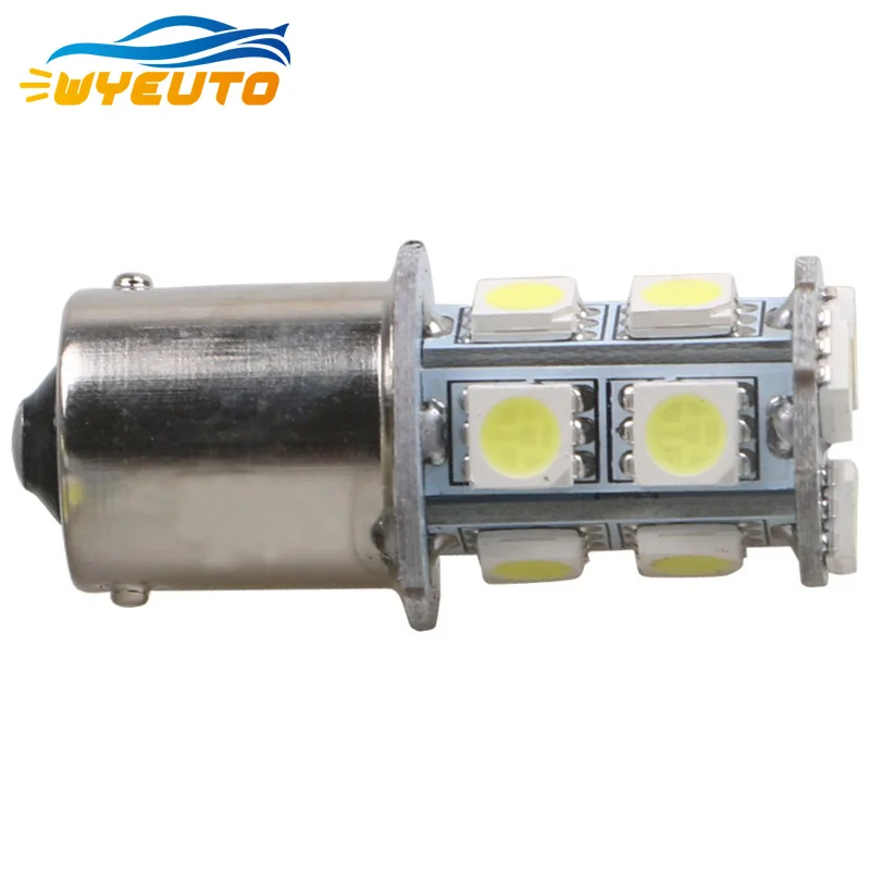 1 шт. белые лампочки для автомобилей S25 1156 1157 12В 5050 13 LED 3 ядерный стробоскоп сигнал