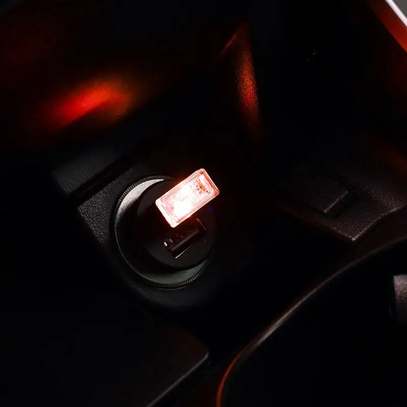 2 вида цветов USB LED мини беспроводной автомобильный комплект освещения салона
