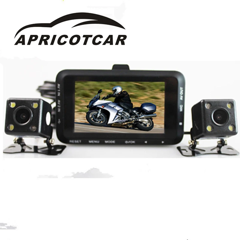 APRICOTCAR 3 0 дюймов Автомобильный видеорегистратор заднего вида gps навигация с dvr