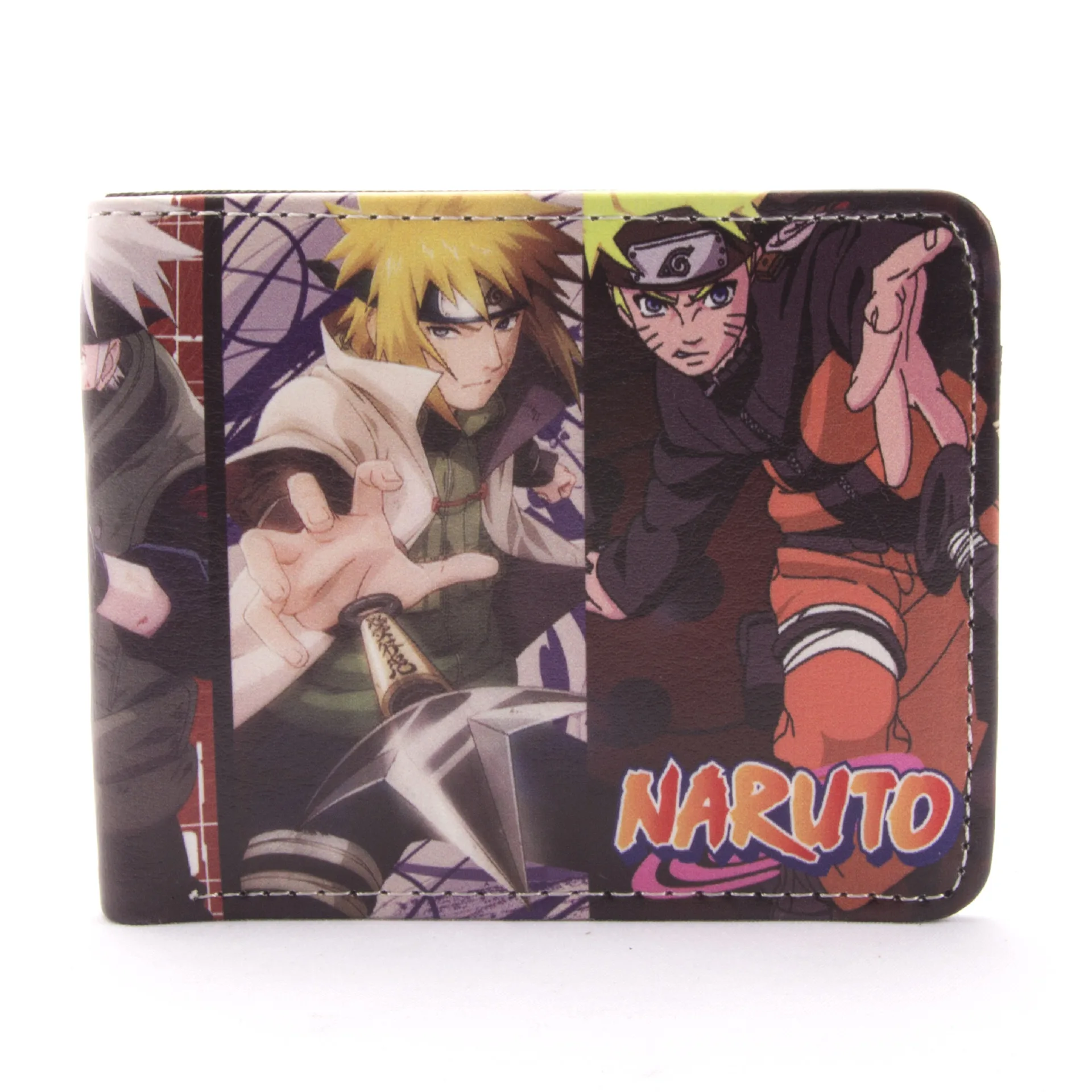Высококачественный аниме-кошелек Kakashi Sasuke черный лист деревня Konoha ниндзя кошелек