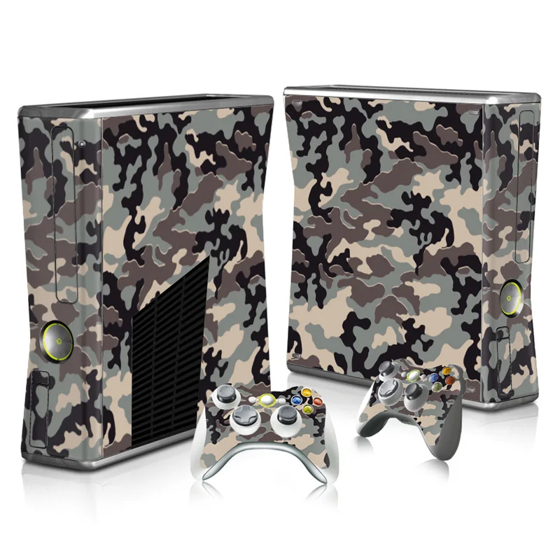 Для Xbox 360 slim стикер для XBOX Виниловая наклейка Xbox360 тонкий кожи и 2 контроллера