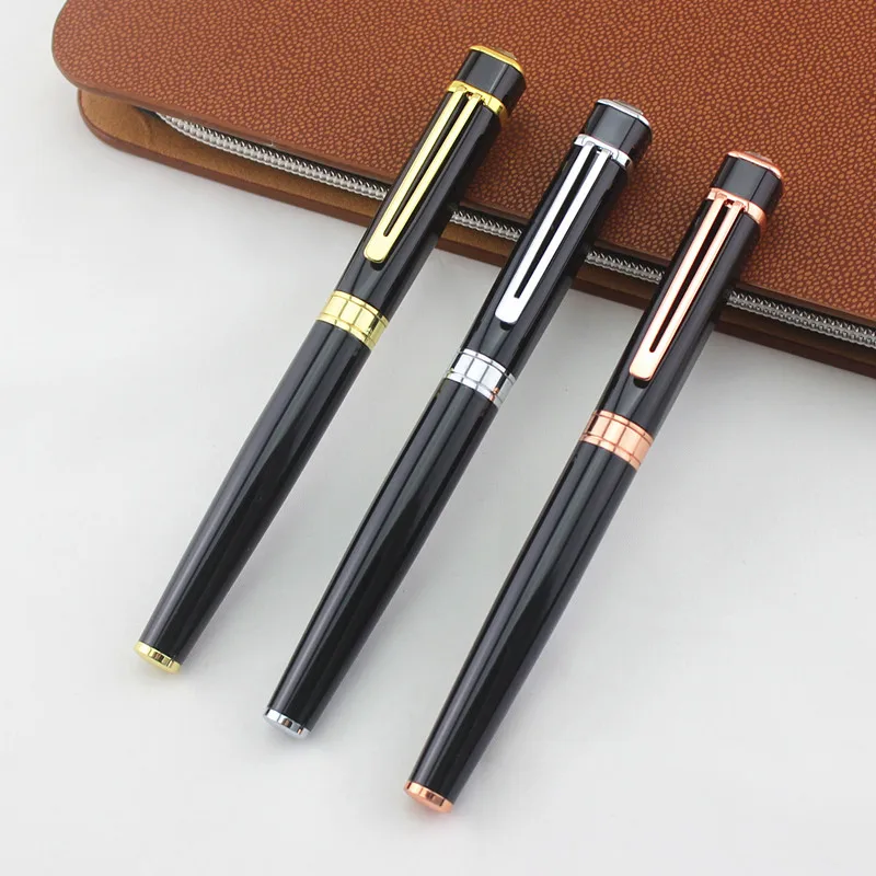 

Luxury Full Metal Pen 0.5MM Black Ink Ballpoint Pen Rollerball Pen Business Gifts Writing Office School Supplies Stationery