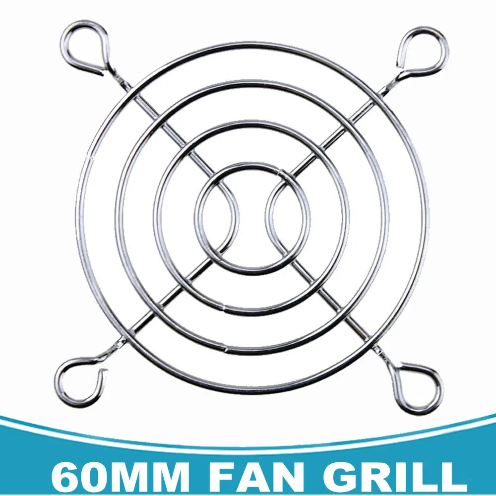 60mm Fan grill 2 шт металлическая сетка для защиты пальцев решетка вентилятора 30 мм 40 мм 50 мм 60 мм 70 мм 80 мм 90 мм 120 мм 135 мм 140 мм 150 мм 170 мм 200 мм - Цвет лезвия: 60mm Fan grill