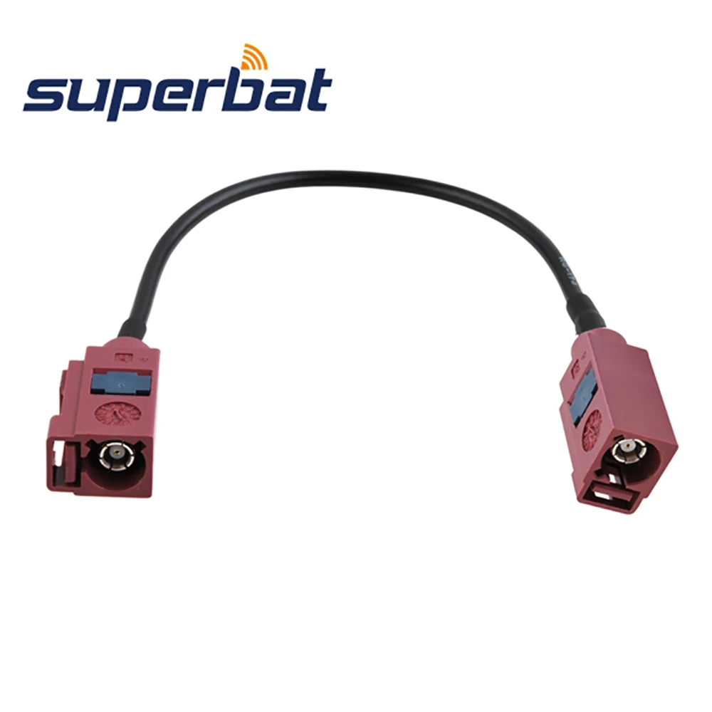 Superbat GSM Antenna Extension Cable Fakra D Jack to Female Pigtail RG174 Cable 5m