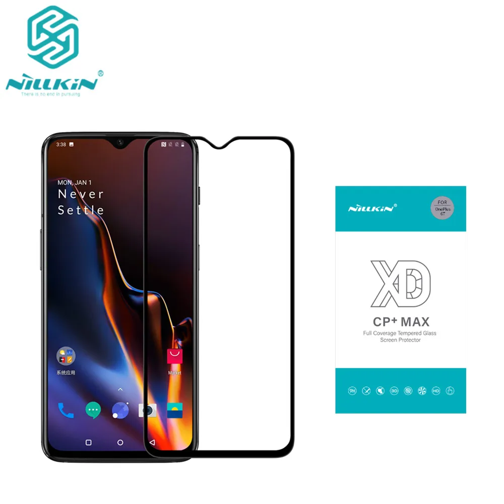 Защитное стекло Oneplus 6T Nillkin XD CP + MAX антибликовое защитное закаленное для 7|Защитные