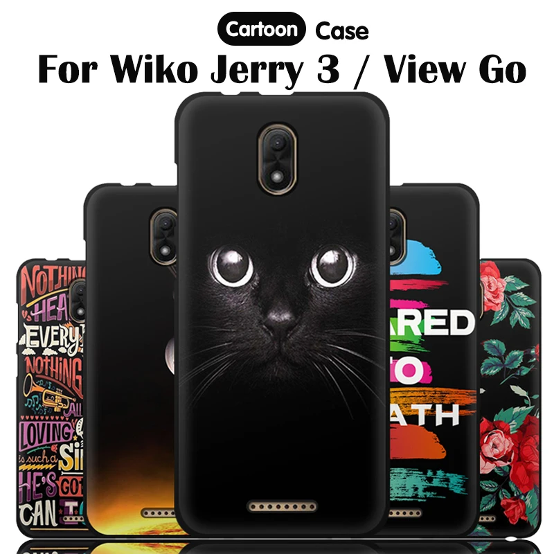 JURCHEN чехол для телефона Wiko Jerry 3 с мультяшным принтом матовый Мягкий силиконовый