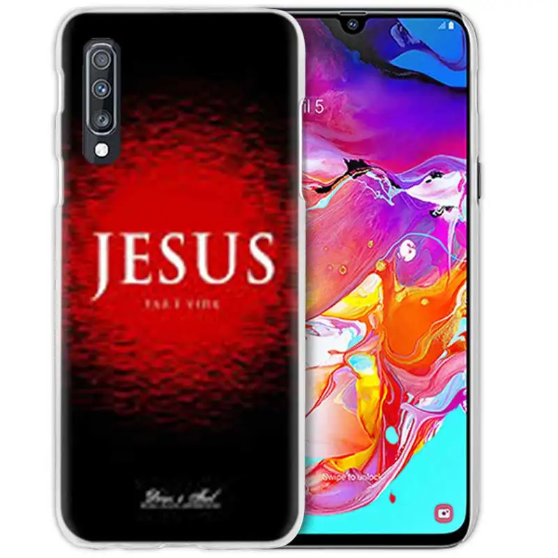 С христианскими текстами и кросс-чехол для samsung Galaxy M40 A50 A80 A70 A60 A40 A30 A20e A10 J4 J6 плюс J8 жесткий чехол из ПК для телефона