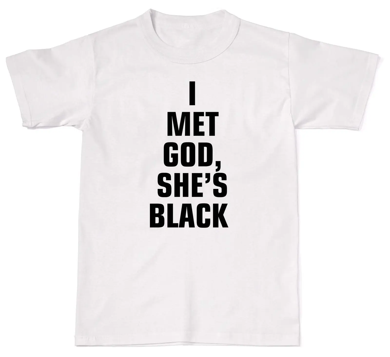 2019 I Met God She's Black Grunge Emo Tumblr Мужская Женская хлопковая футболка | одежда