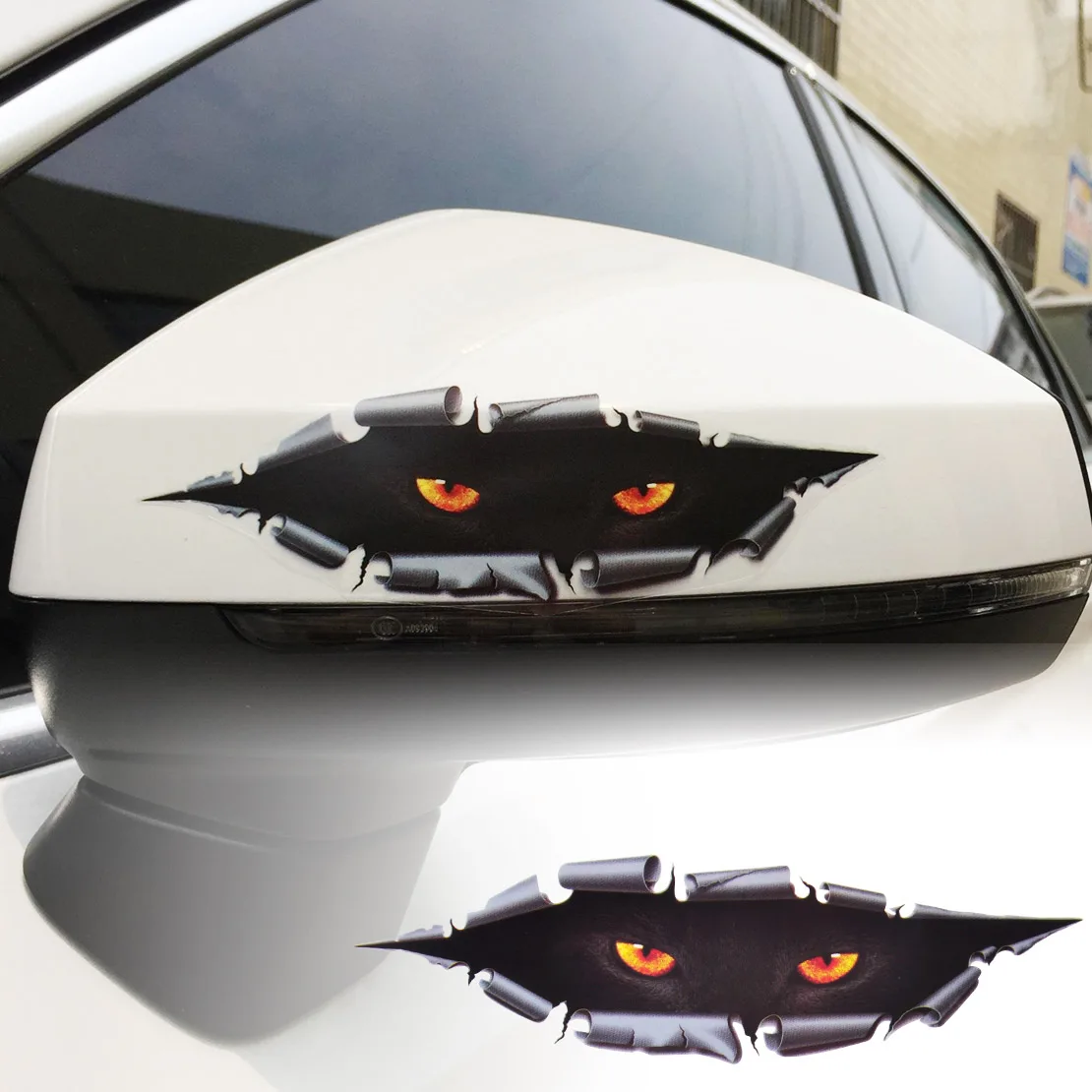 Автомобильный Стайлинг DWCX забавная 3D имитация монстра Леопардовый глаз наклейка