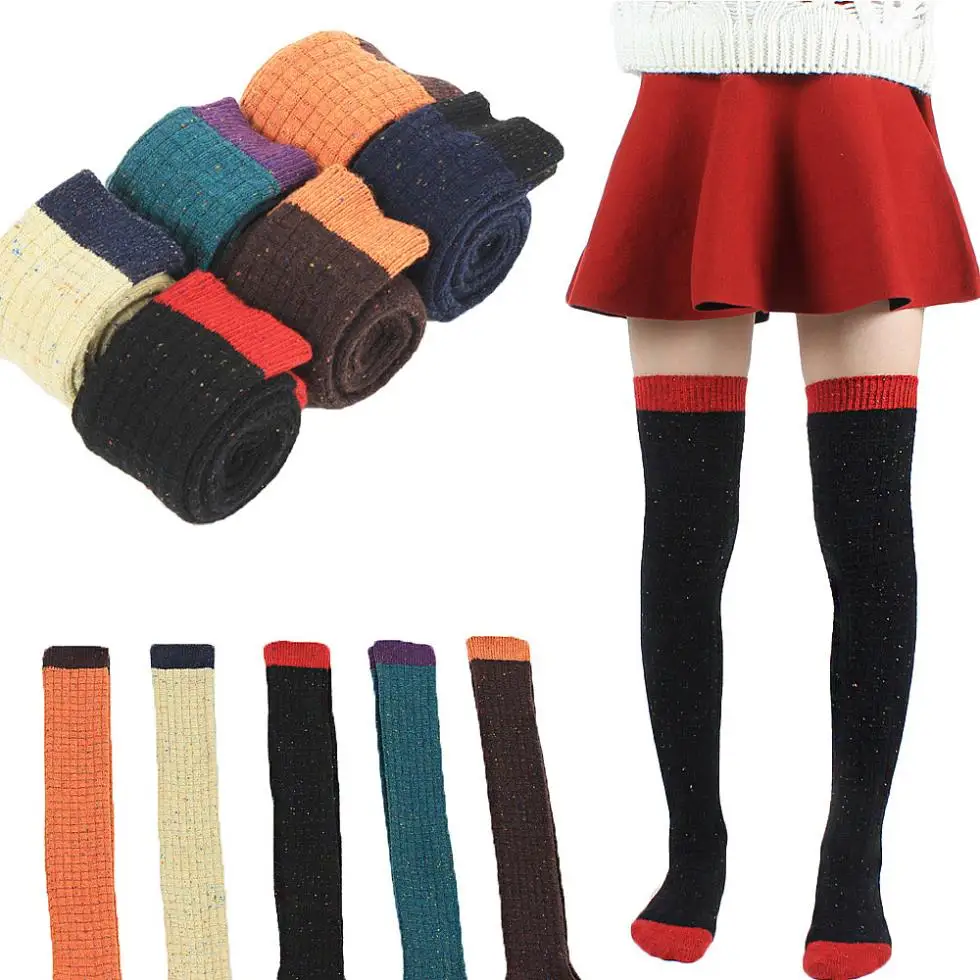 Лидер продаж 2014 года новый осень зима для женщин Гольфы бедра высокие чулки