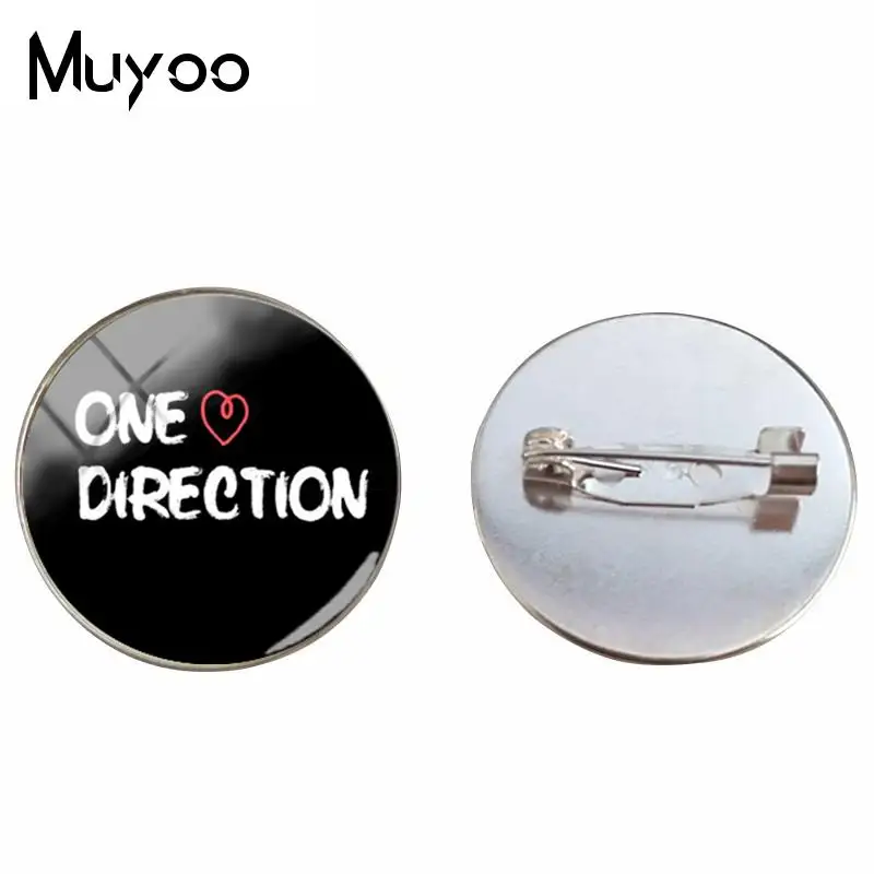 One Direction ID брошь Булавки моде Шпильки Стекло ювелирные изделия ручной работы серебро бронза фото Броши ID брошь