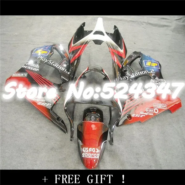 

B Motorcycle Fairing kit for KAWASAKI Ninja ZX-9R 00-01 ZX9R orange black ZX 9R 00 01 2000 2001 Fairings set