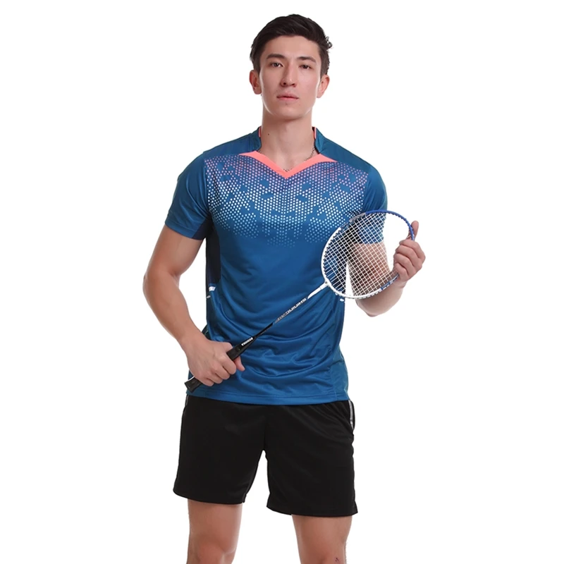 Наборы для бадминтона с бесплатной печатью Мужская/женская одежда спортивные