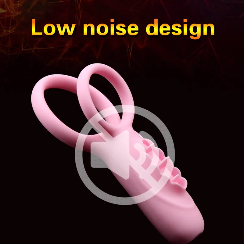 Вибрирующее фиксирующее кольцо с задержкой времени силиконовые секс-игрушки