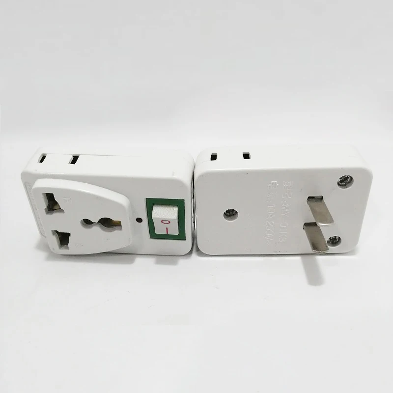 CN штекер на Универсальный адаптер для путешествий штепсельная вилка с одним три