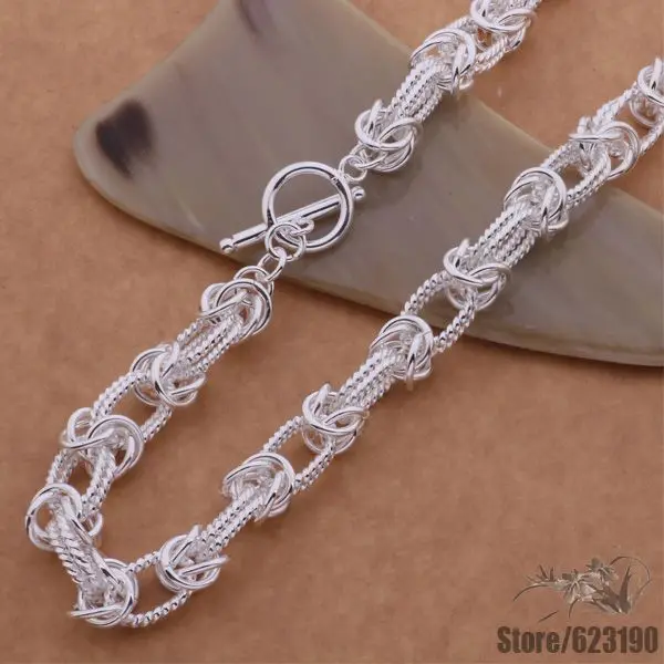 

AN634 Silver Plated Necklace, Silver Plated fashion jewelry Variation of the necklace /iimaqzta